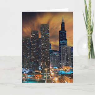 Chicago Skyscraper Greeting-kort Kort