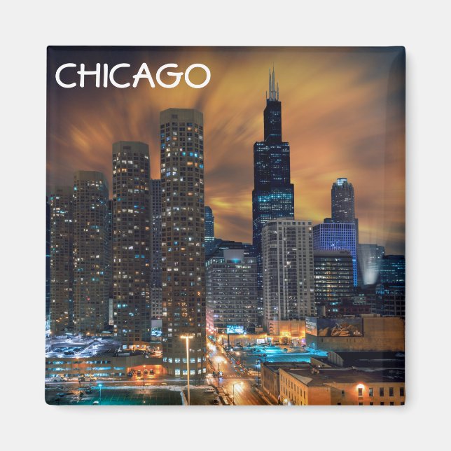 Chicago Skyscraper Magnet (Framsidan)