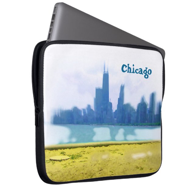 Chicago Skyskrapor Laptop Fodral (Framsidan Höger)