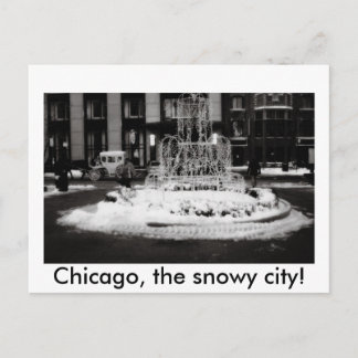 Chicago, snöstaden! vykort