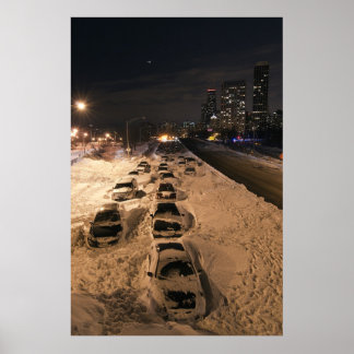 Chicago Snöstorm 2011 Poster