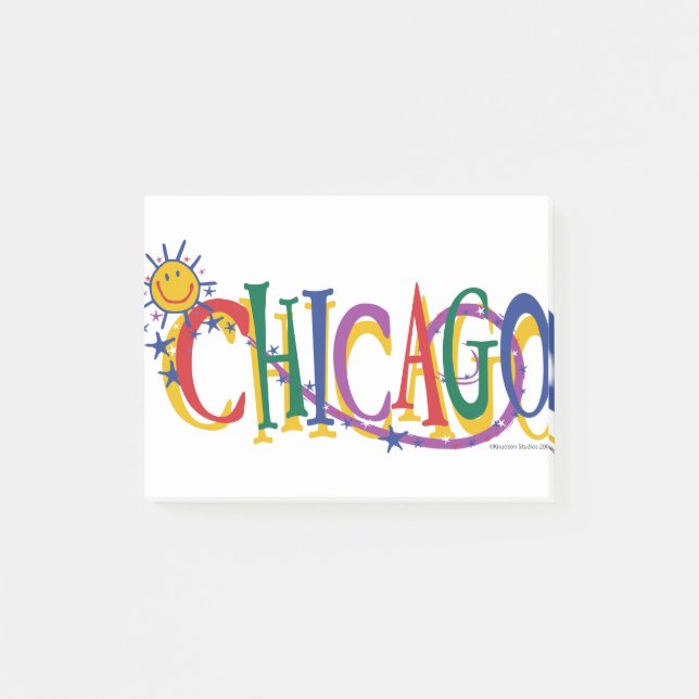 Chicago Sol och Stars Post-it Block (Framsida)