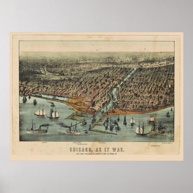 Chicago, som det var. Före Underbara Chicago Fire Poster (Framsidan)