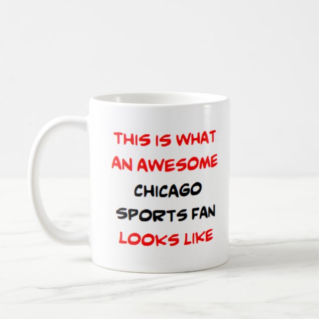 Chicago sportfantast, fantastisk kaffemugg (Vänster)