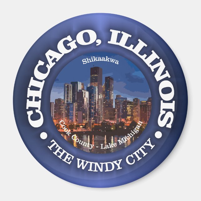 Chicago (städer) magnet (Framsidan)