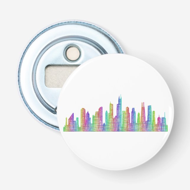 Chicago stadshorisont flasköppnare (Framsidan)