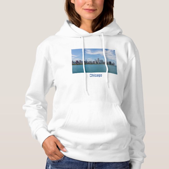 Chicago Stadsscen Dag T Shirt (Framsida)