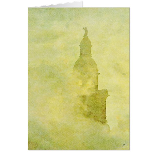 Chicago Steeple Hälsningskort (Framsidan)