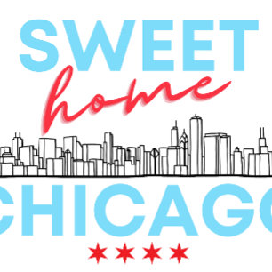 Chicago Sticker Runt Klistermärke