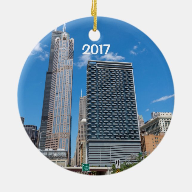 Chicago Stil Deep Dish 2 sided ornament (Baksidan)