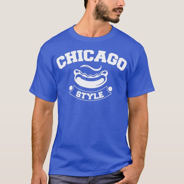Chicago Stil Fantastisk Funny Sause Hothund T Shirt (Framsida)