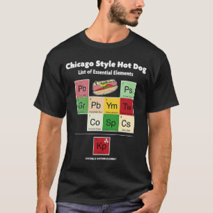 Chicago Stil Hett Hund List of Essential Inslag M T Shirt