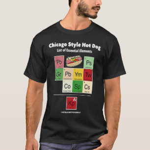 Chicago Stil Hett Hund List of Essential Inslag M T Shirt