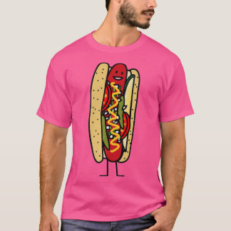 Chicago Stil Hett Hund poppy seed bun red hett T Shirt