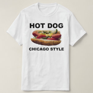 Chicago Stil Hett Hund T Shirt