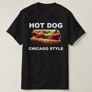 Chicago Stil Hett Hund T Shirt