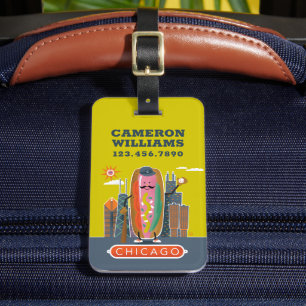 Chicago-Stil Hotdog Bagagebricka