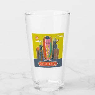 Chicago-Stil Hotdog Glaskopp