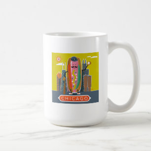 Chicago-Stil Hotdog Kaffemugg