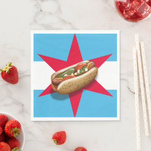 Chicago Stil HotDog Party Time Pappersservett
