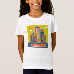Chicago-Stil Hotdog T Shirt
