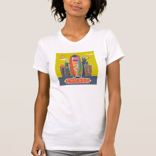 Chicago-Stil Hotdog T Shirt