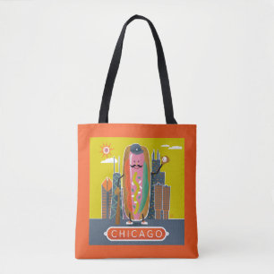 Chicago-Stil Hotdog Tygkasse