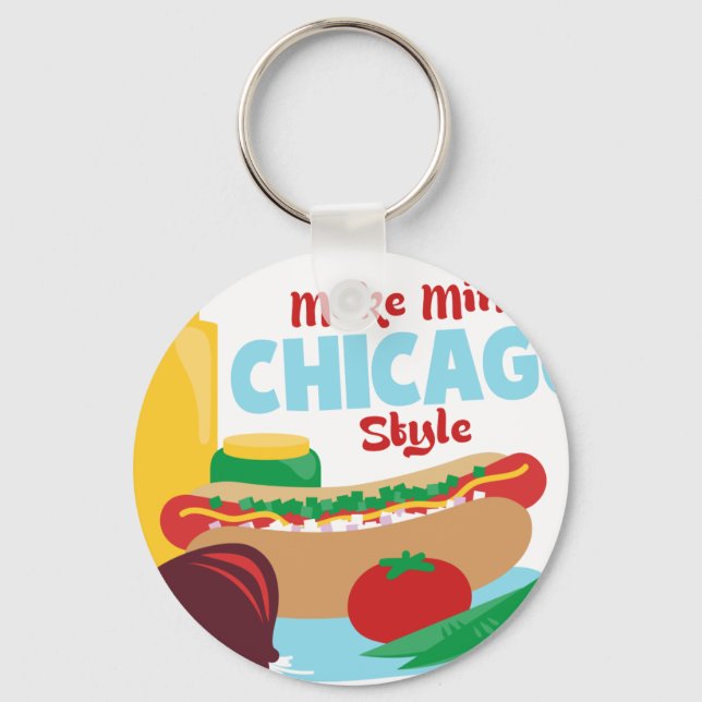 Chicago Stil Nyckelring (Framsida)