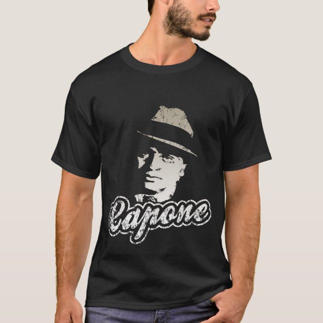 Chicago stilCapone t skjorta Tee (Framsida)