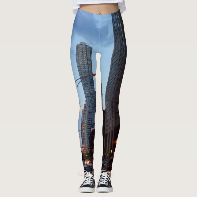 Chicago Street Scene Leggings (Framsida)