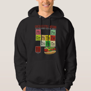 Chicago Style Hot Dog Periodisk Middags Tabell öve Hoodie