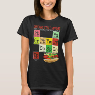 Chicago Style Hot Dog Periodisk Middags Tabell öve T Shirt