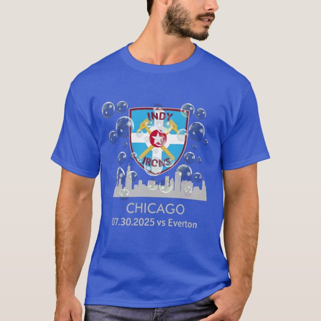 Chicago Summer Series - mörk T Shirt (Framsida)