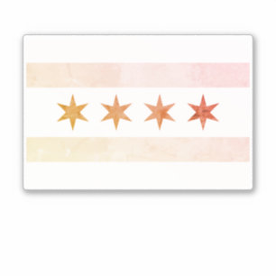 Chicago Sunrise Flagga Klistermärken