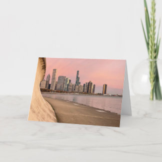 Chicago sunrise over Lake Michigan Kort