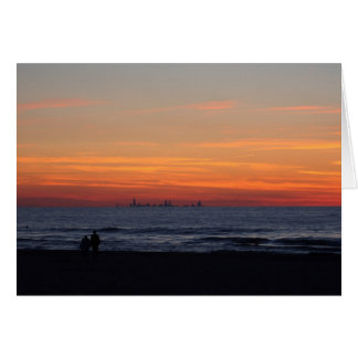 Chicago Sunset 2 Hälsningskort