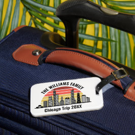 Chicago Sunset Customized Family Trip Bagagebricka