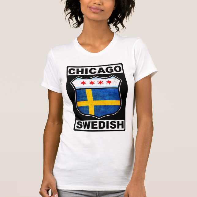 Chicago Svenska Tee Shirt (Framsida)
