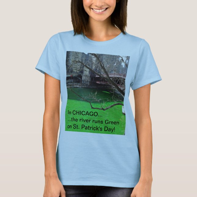 Chicago T-tröja för Sts Patrick dag Tee Shirt (Framsida)