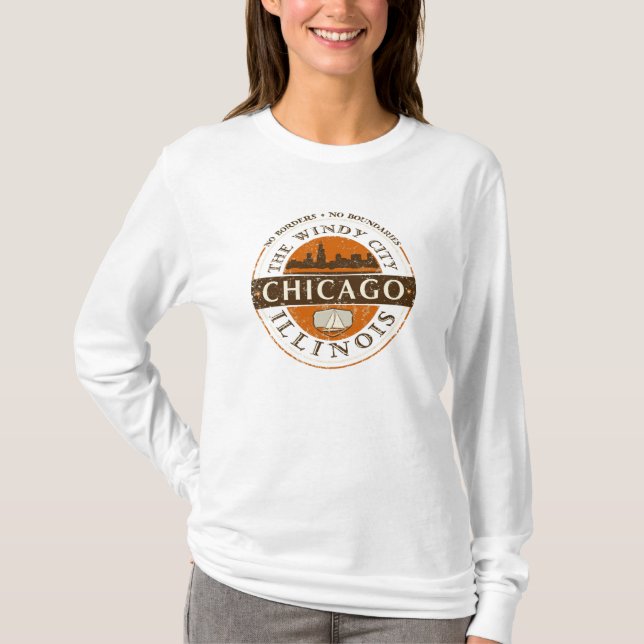 Chicago T-tröja Tee (Framsida)