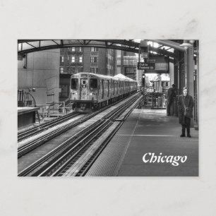 Chicago Tåg Vykort