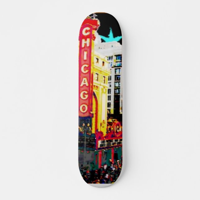 Chicago teaterSkateboard Skateboard Bräda 19,5 Cm (Framsida)