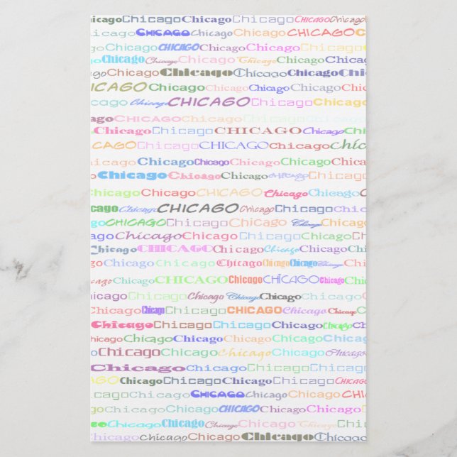 Chicago Text Design II-mall Brevpapper (Framsida)