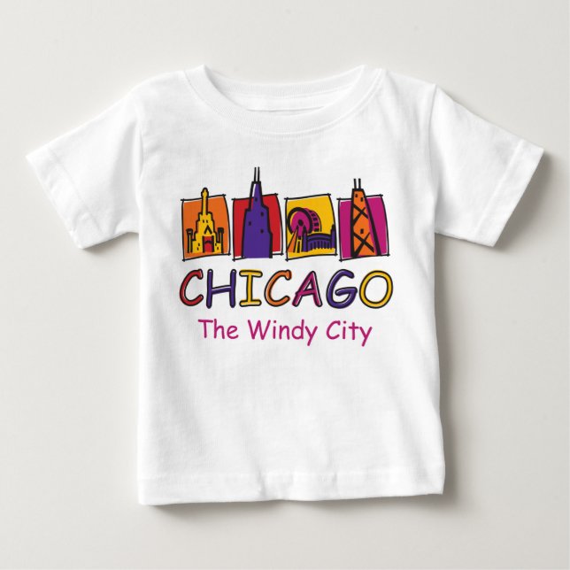 Chicago The Windy City T-shirt (Framsida)