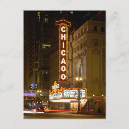 Chicago Theater, Chicago Illinois Travel Post Card Vykort