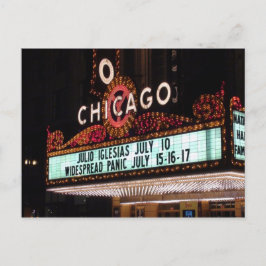 Chicago Theater Marquee Post Card Vykort