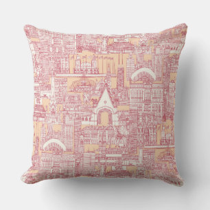 Chicago toile sylt peach jelly kudde
