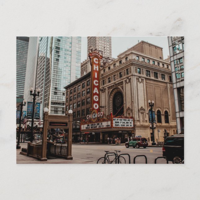 Chicago Travel Postcard Vykort (Framsida)