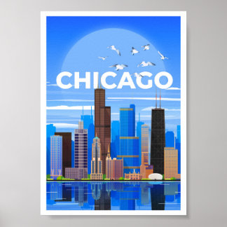 Chicago Travel Poster WallArt