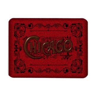 Chicago Travel Souvenier Magnet Old Timey-utseende